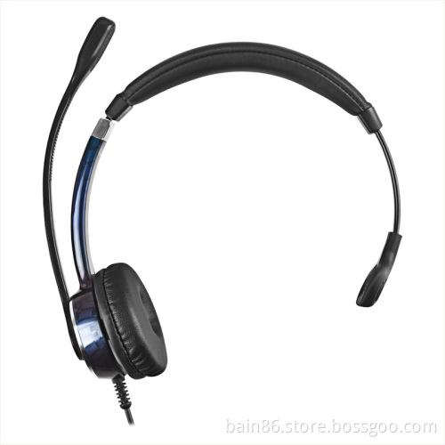 FC21 QD over-ear headset with microphone call center noise-cancelling earphone